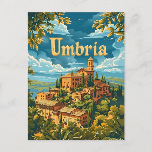Umbrien Italien Postkarte (Vorderseite)