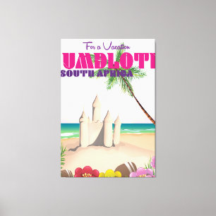Umdloti Südafrika Reiseplakat Leinwanddruck