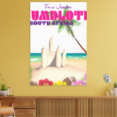 Umdloti Südafrika Reiseplakat Leinwanddruck (Insitu (Wohnzimmer))