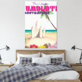 Umdloti Südafrika Reiseplakat Leinwanddruck (Insitu (Schlafzimmer))