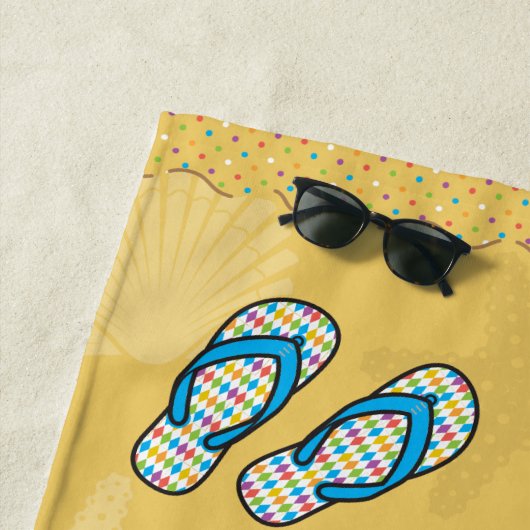 Umdreh Flop Bright Beach Handtuch (Beispiel)