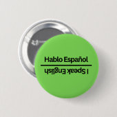 Umdrehbare zweisprachige Freiwilligen-Pins Button (Vorne & Hinten)