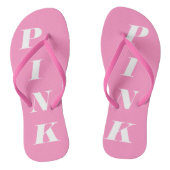 umdrehe Flops, ähnlich wie Havaianas®- PINK Badesandalen (Fußbett)