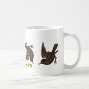 Umdrehen des Vogels Kaffeetasse