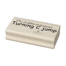 Umdrehung C Jump Gummistempel