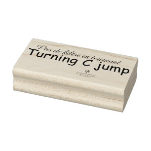 Umdrehung C Jump Gummistempel