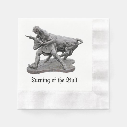 Umdrehung der Bull-Servietten Serviette (Vorderseite)