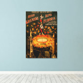 Umdrehung der Pyrotechnik Leinwanddruck (Insitu (Holzboden))