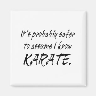 Ume Ich kenne Karate T-Shirt Magnet