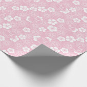 Ume |Japanische Pflaume KIMONO Personalisiert Geschenkpapier (Ecke)