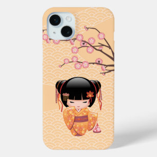 Ume Kokeshi Doll - Japanisch Peach Geisha Girl Case-Mate iPhone Hülle