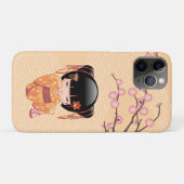 Ume Kokeshi Doll - Japanisch Peach Geisha Girl Case-Mate iPhone Hülle (Rückseite (Horizontal))