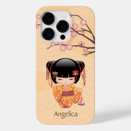 Ume Kokeshi Doll - Japanisch Peach Geisha Girl Case-Mate iPhone 14 Pro Hülle