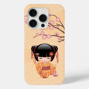 Ume Kokeshi Doll - Japanisch Peach Geisha Girl Case-Mate iPhone Hülle