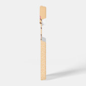 Ume Kokeshi Doll - Japanisch Peach Geisha Girl iPhone Hülle (Linke Seite)