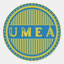 Umeå City Pride Emblem – Swedish Identity Runder Aufkleber