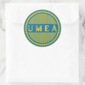Umeå City Pride Emblem – Swedish Identity Runder Aufkleber (Tasche)