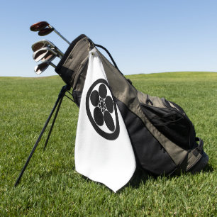 Umebachi-Stil-Pfirsichblüte im Kreis Golf Handtuch
