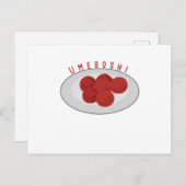 Umeboshi Postkarte (Vorne/Hinten)