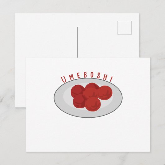 Umeboshi Postkarte (Vorne/Hinten)
