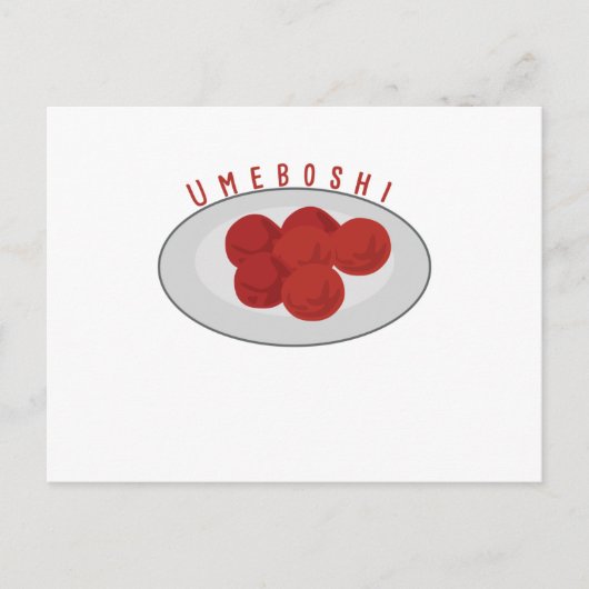 Umeboshi Postkarte (Vorderseite)