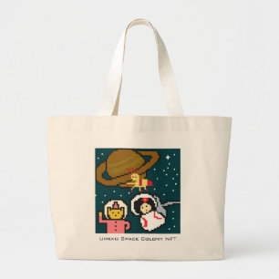 Umeko, Martian und Jupiter's Pochi. ラ ト ト die グ Jumbo Stoffbeutel