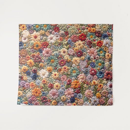 Umfang der Blume Wandteppich (Vorderseite (Horizontal))