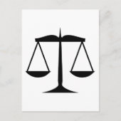 Umfang der Justiz (Gesetz) Postkarte (Vorderseite)