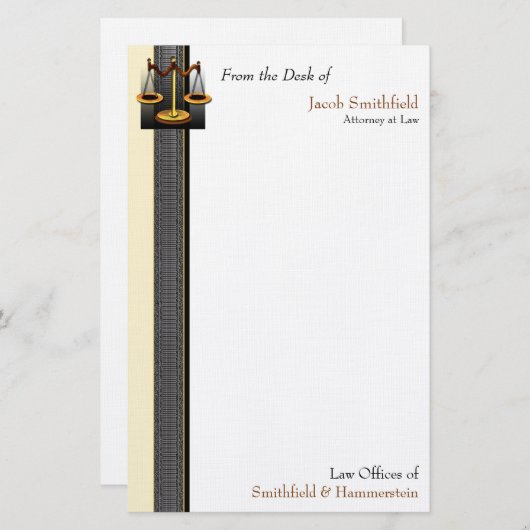 Umfang der Rechtsberatung Briefpapier (Vorne/Hinten)