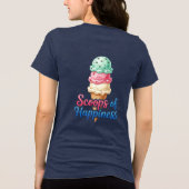 Umfang des Glücks Tri-Blend Shirt (Rückseite)