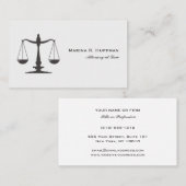 Umfang des Justizbarometers Beruflich Visitenkarte (Vorne/Hinten)