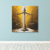 Umfang des Justizgesetzes Abstrakte Malerei Leinwanddruck (Insitu (Holzboden))