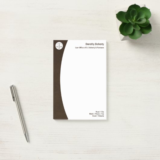 Umfang des Justizwesens Post-it Klebezettel (Büro)