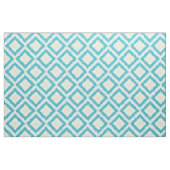 Umfangs-Aqua-Gelb Ikat Diamant-Muster Stoff (Fat Quarter (45,7 x 55,9 cm))