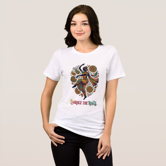 Umfasse den Roots Dance Tri-Blend Shirt (Vorderseite voll)