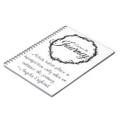 Umfassen Sie das Reise-Notizbuch Notizblock (Linke Seite)