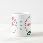 Umfassen Sie den Geist der Weihnachtsfreude-Tasse Kaffeetasse (Mittel)