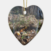 Umfassen Sie den Kompost-Stapel Keramikornament (Links)