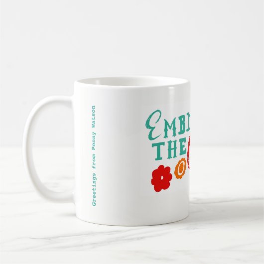 Umfassen Sie die Verschrobenheits-Tasse Kaffeetasse (Links)