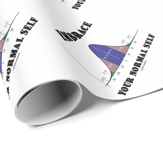 Umfassen Sie Ihr normaler Selbst Geschenkpapier (Rolleneckpunkt)