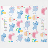 Umfassende ABDL umfassende Baby-Decke AB niedlich Fleecedecke (Vorderseite (Horizontal))