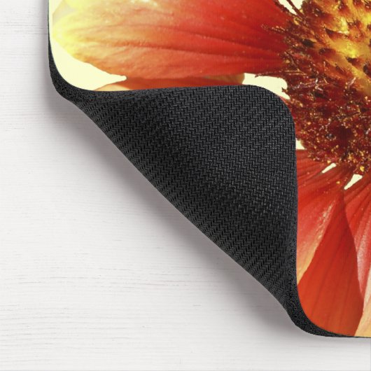 Umfassende Blumegaillardia-Nahaufnahme-Fotografie Mousepad (Ecke)
