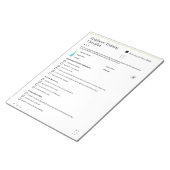 Umfassende Checkliste für Mitarbeiterschulungen fü Notizblock (angewinkelt)