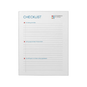 Umfassende Designer-Checkliste: Streamline Notizblock