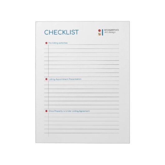 Umfassende Designer-Checkliste: Streamline Notizblock (Rotiert)