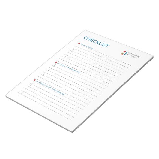 Umfassende Designer-Checkliste: Streamline Notizblock (angewinkelt)