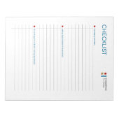 Umfassende Designer-Checkliste: Streamline Notizblock (Vorderseite)