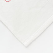 Umfassende Frühlings-Blumen-personalisierter Name Fleecedecke (Ecke)