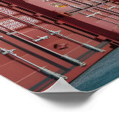 Umfassende Reichweite der Containerschifffahrt Poster (Ecke)