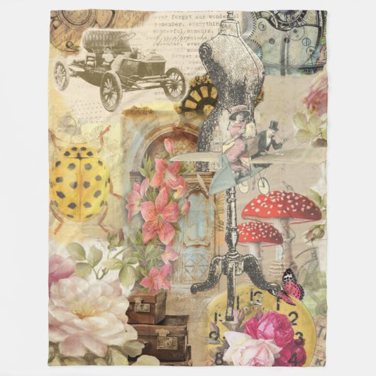 Umfassender wunderlicher Entwurf Fleecedecke (Vorderseite)